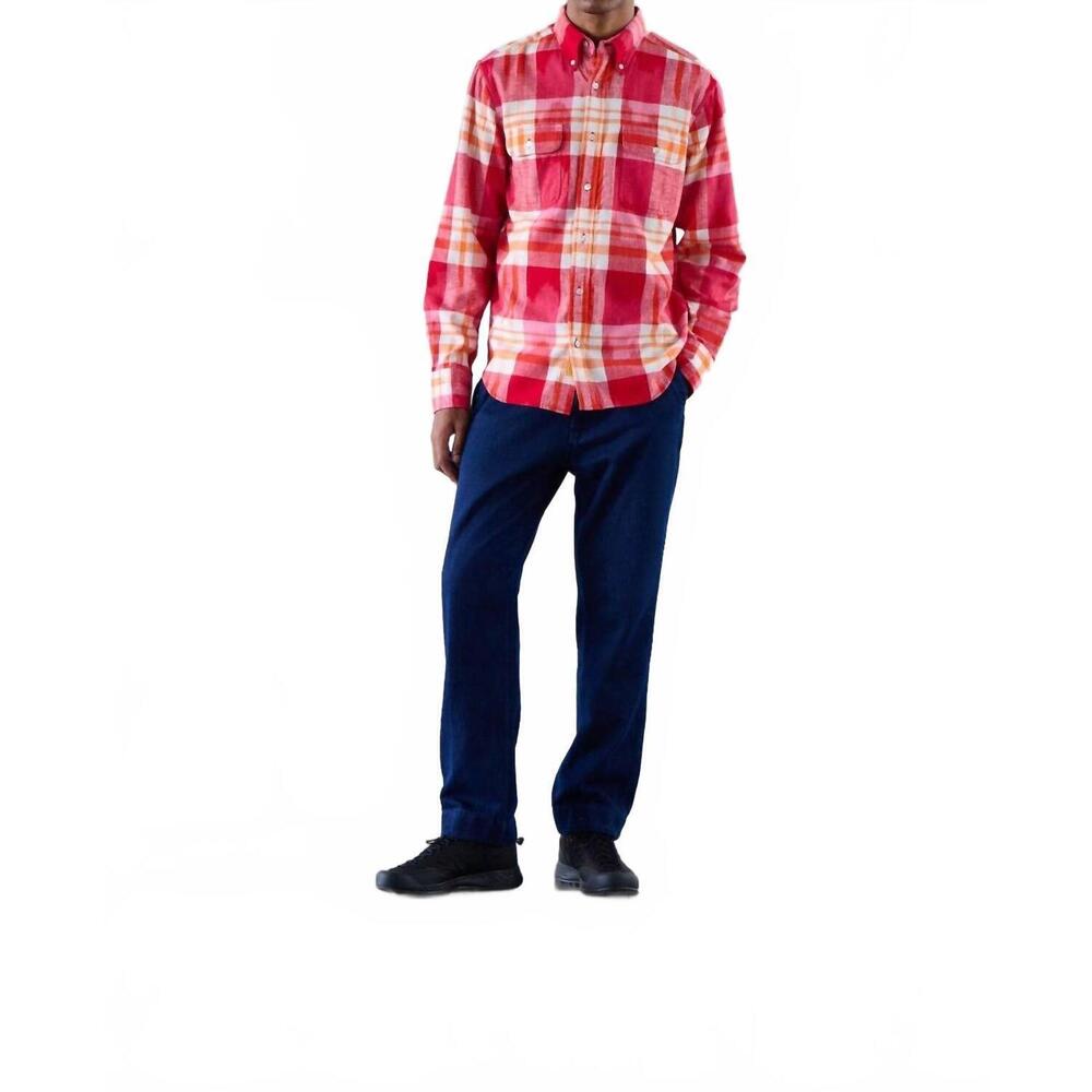 NEW ORIGINAL MADRAS TRADING COMPANY twin flap pocket button down collar shirt in